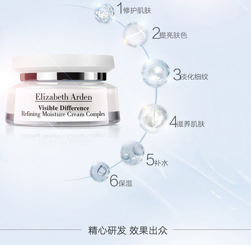 照镜子时看到的肌肤光滑紧致